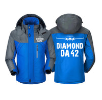 Thumbnail for Diamond DA42 & Plane Designed Thick Winter Jackets