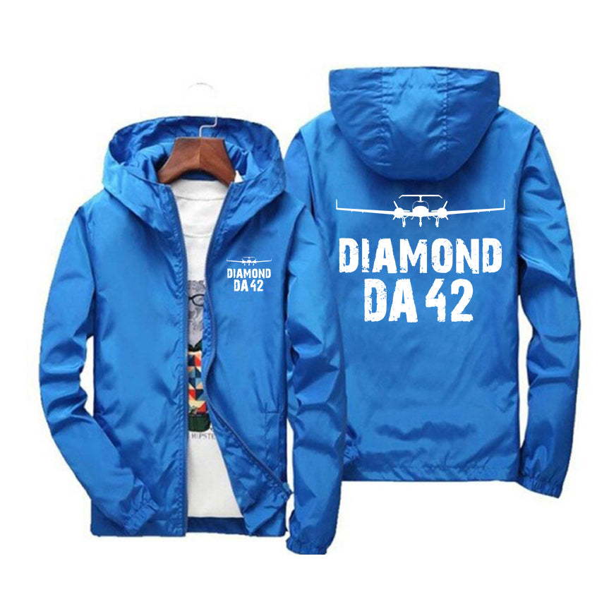 Diamond DA42 & Plane Designed Windbreaker Jackets