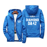 Thumbnail for Diamond DA42 & Plane Designed Windbreaker Jackets