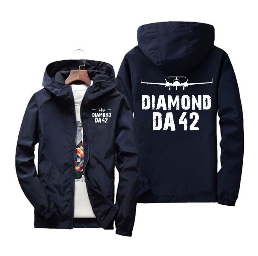 Diamond DA42 & Plane Designed Windbreaker Jackets
