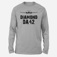 Thumbnail for Diamond DA42 & Plane Designed Long-Sleeve T-Shirts