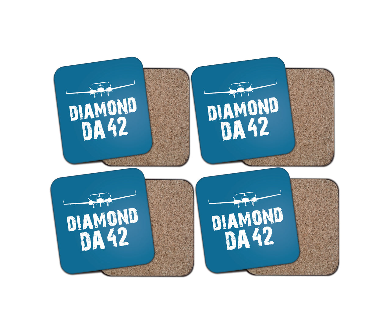 Diamond DA42 & Plane Designed Coasters
