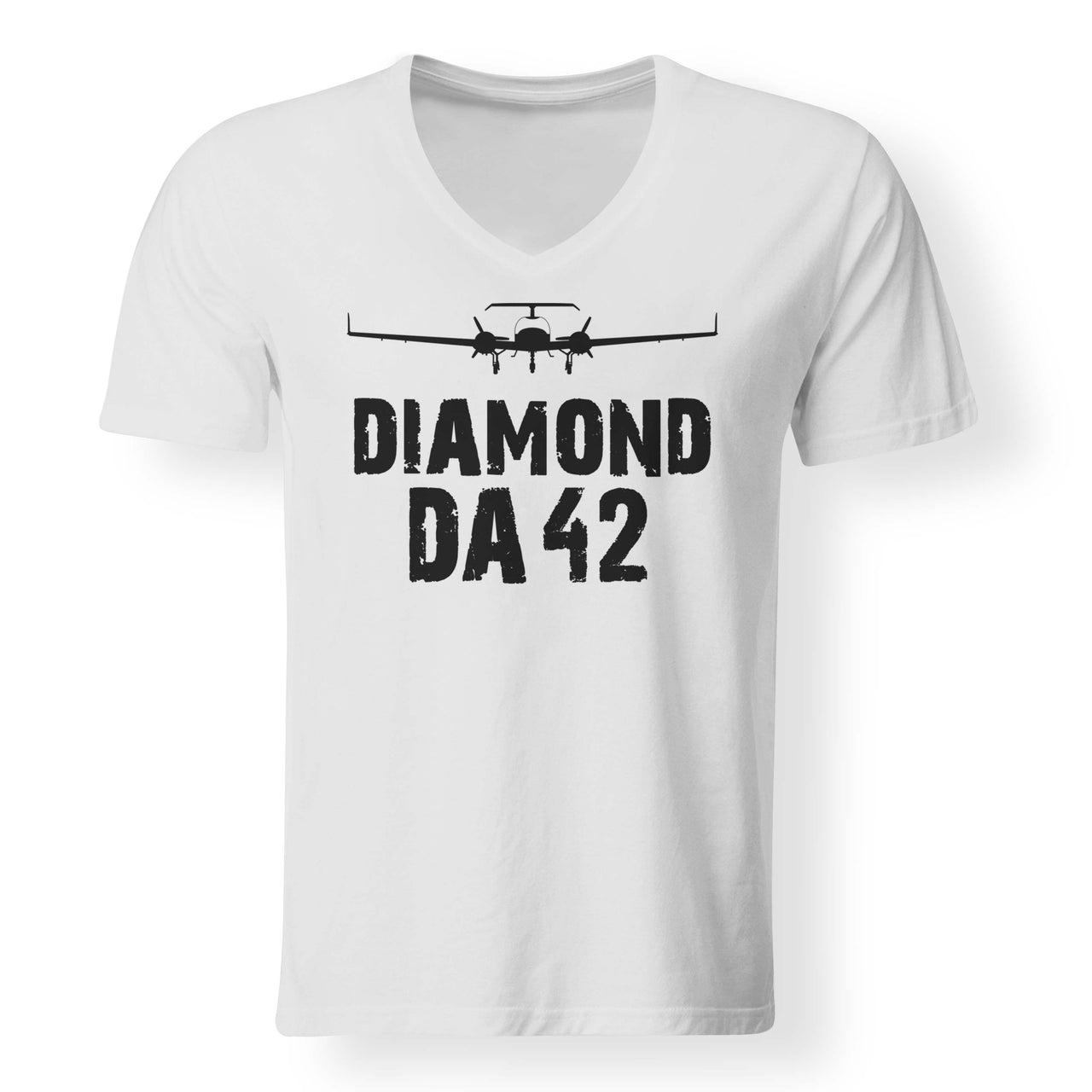 Diamond DA42 & Plane Designed V-Neck T-Shirts