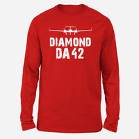Thumbnail for Diamond DA42 & Plane Designed Long-Sleeve T-Shirts