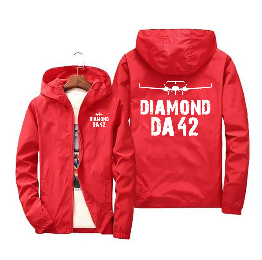 Diamond DA42 & Plane Designed Windbreaker Jackets