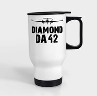 Thumbnail for Diamond DA42 & Plane Designed Travel Mugs (With Holder)