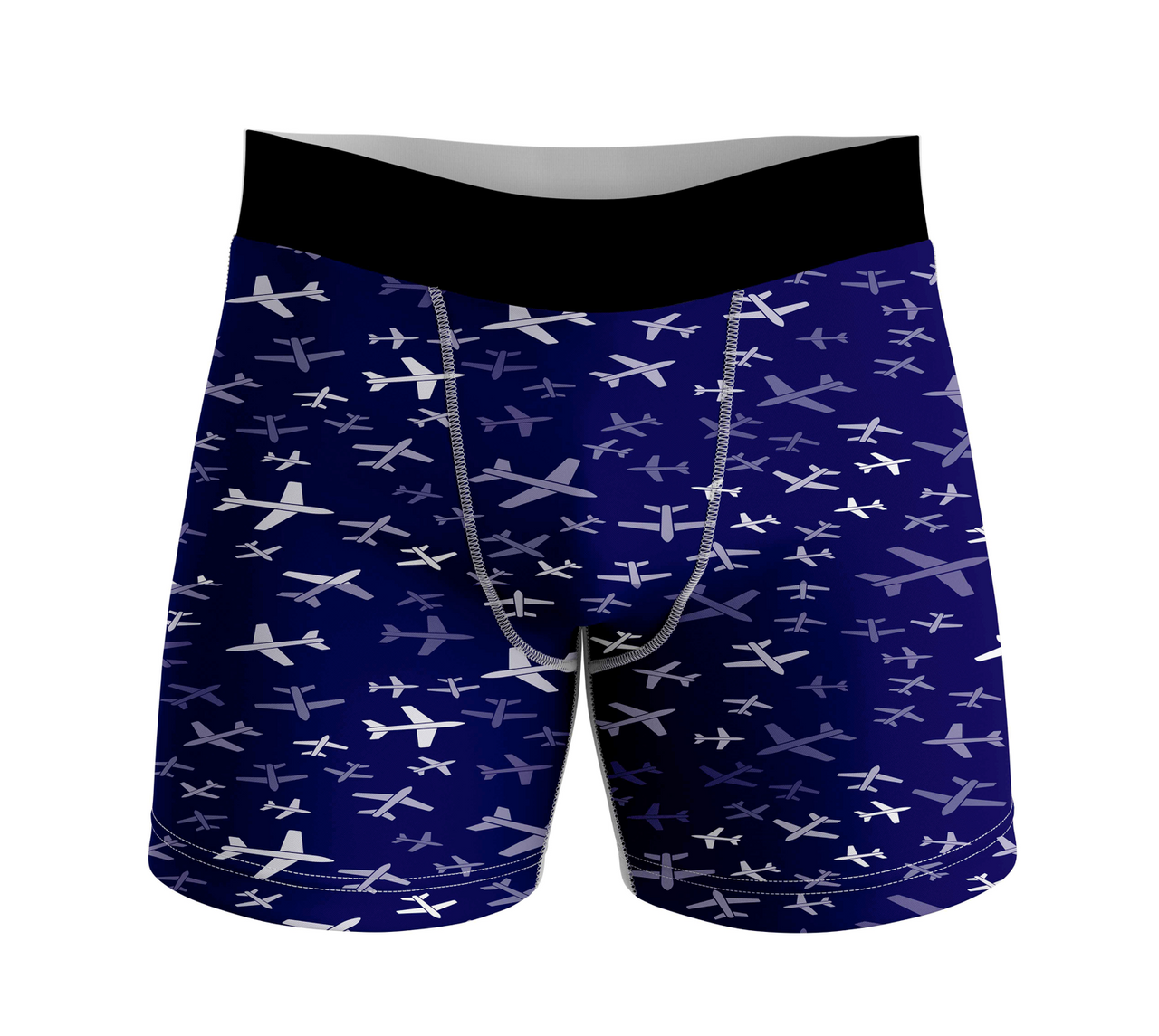 Different Sizes Seamless Airplanes Designed Men Boxers