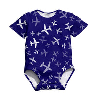 Thumbnail for Different Sizes Seamless Airplanes Designed 3D Baby Bodysuits