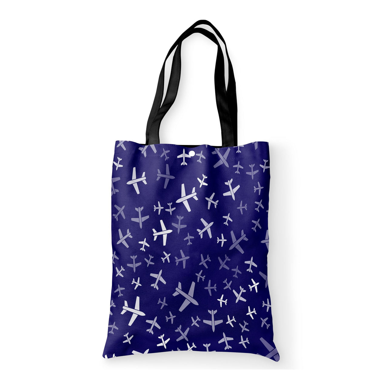 Different Sizes Seamless Airplanes Designed Tote Bags