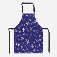 Thumbnail for Different Sizes Seamless Airplanes Designed Kitchen Aprons