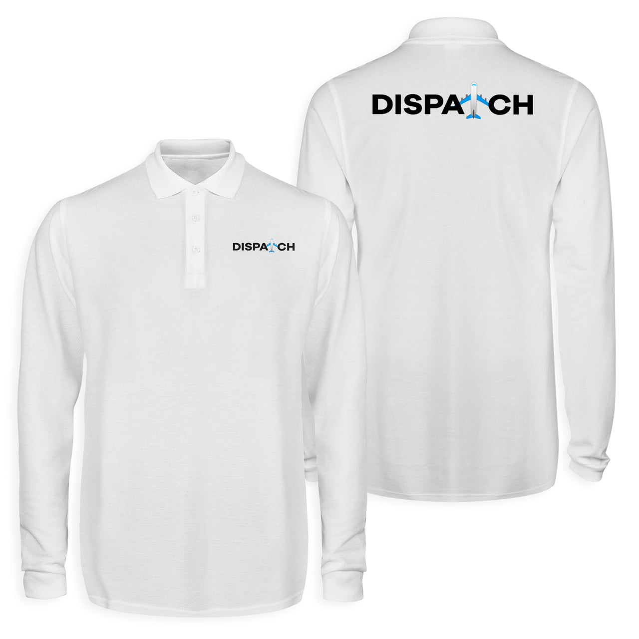 Dispatch Designed Long Sleeve Polo T-Shirts (Double-Side)
