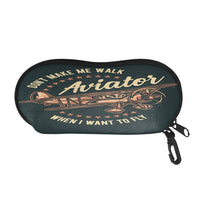 Thumbnail for Don't Make me Walk When I want To Fly Designed Glasses Bag