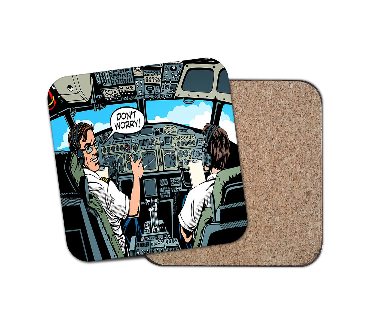Don't Worry Thumb Up Captain Designed Coasters