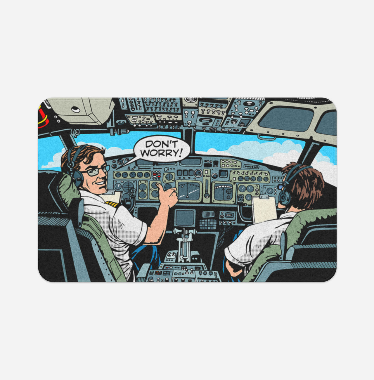 Don't Worry Thumb Up Captain Designed Bath Mats