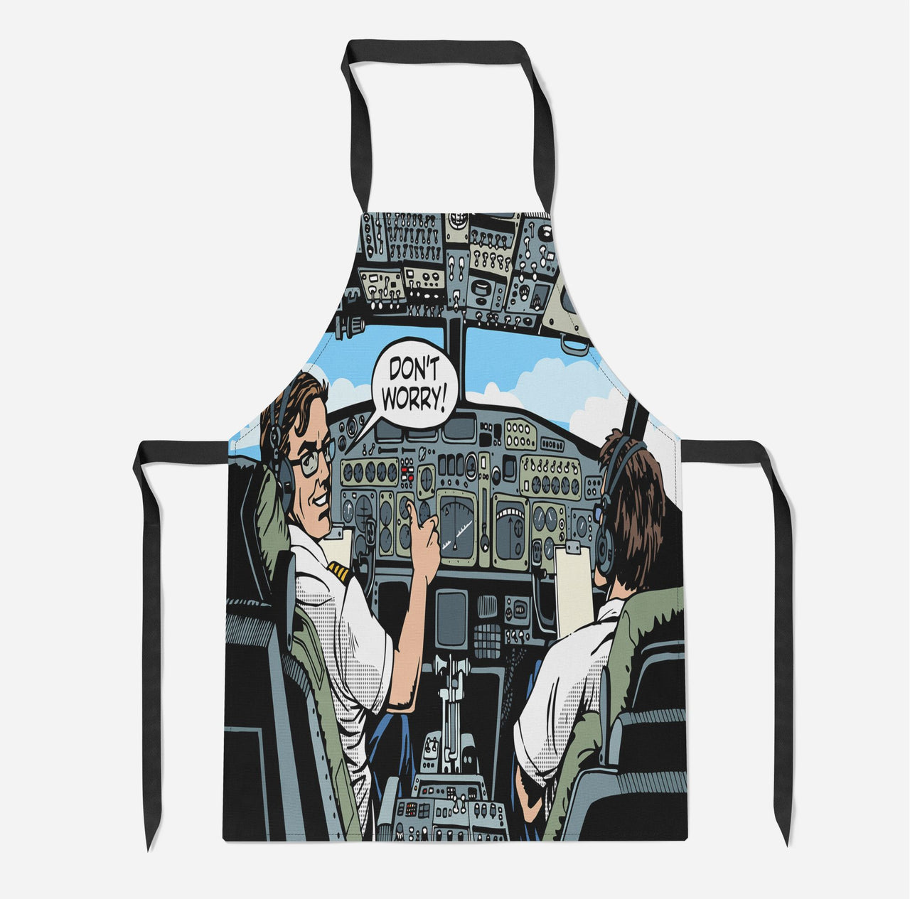 Don't Worry Thumb Up Captain Designed Kitchen Aprons