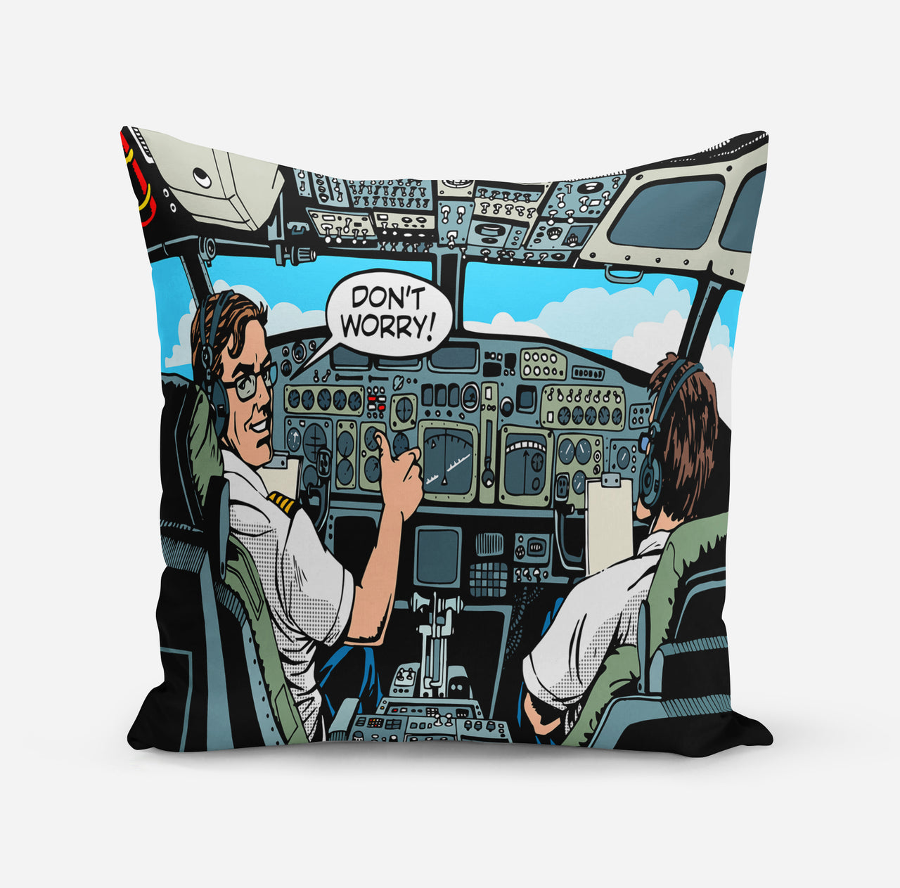 Don't Worry Thumb Up Captain Designed Pillows