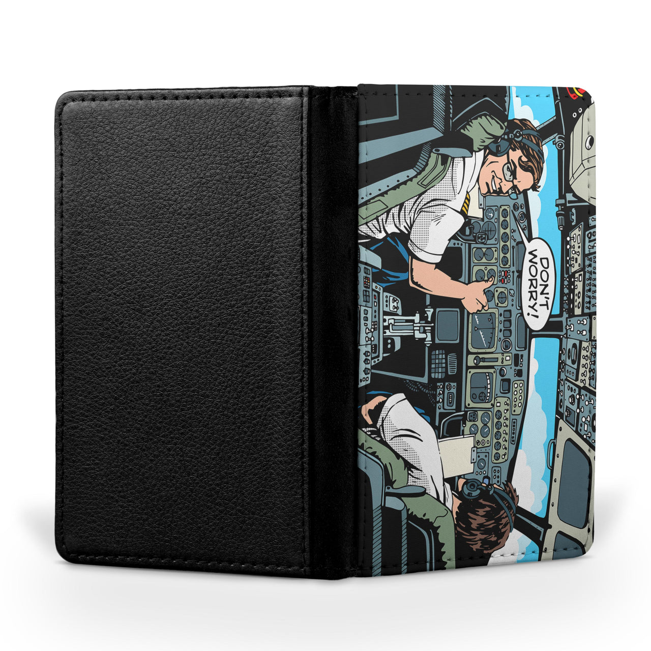Don't Worry Thumb Up Captain Printed Passport & Travel Cases