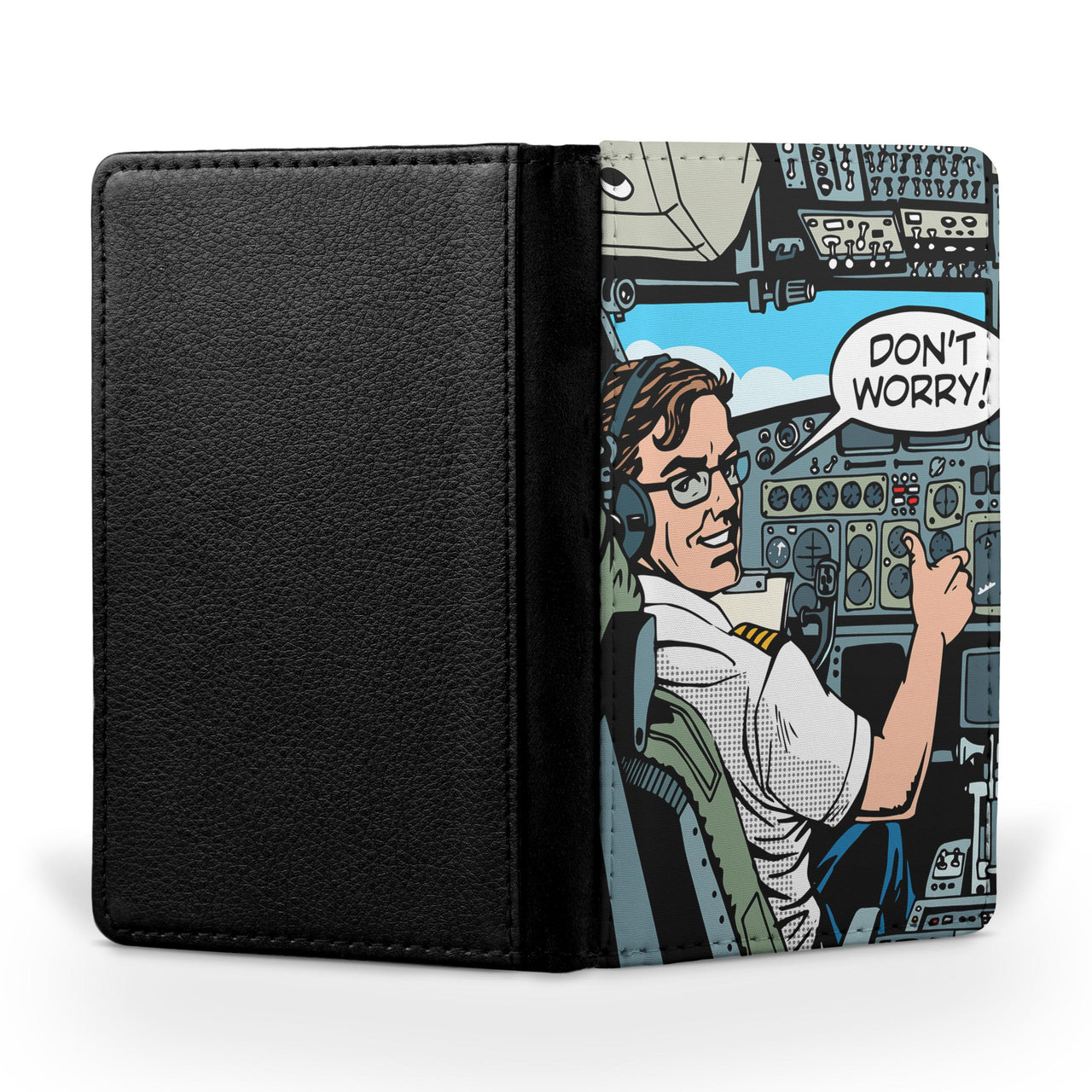 Don't Worry Thumb Up Captain Printed Passport & Travel Cases