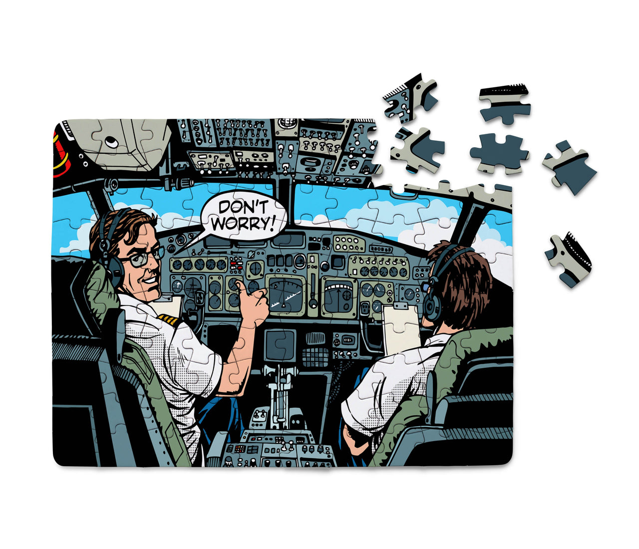 Don't Worry Thumb Up Captain Printed Puzzles Aviation Shop 