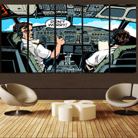 Thumbnail for Don't Worry Thumb Up Captain Printed Canvas Prints (5 Pieces) Aviation Shop 