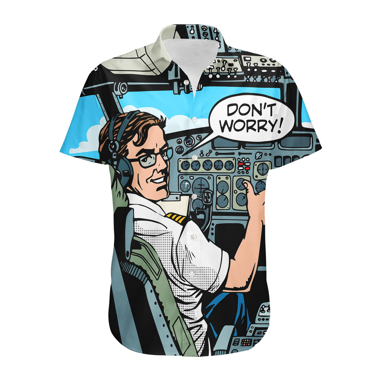 Don't Worry Thumb Up Captain Designed 3D Shirts