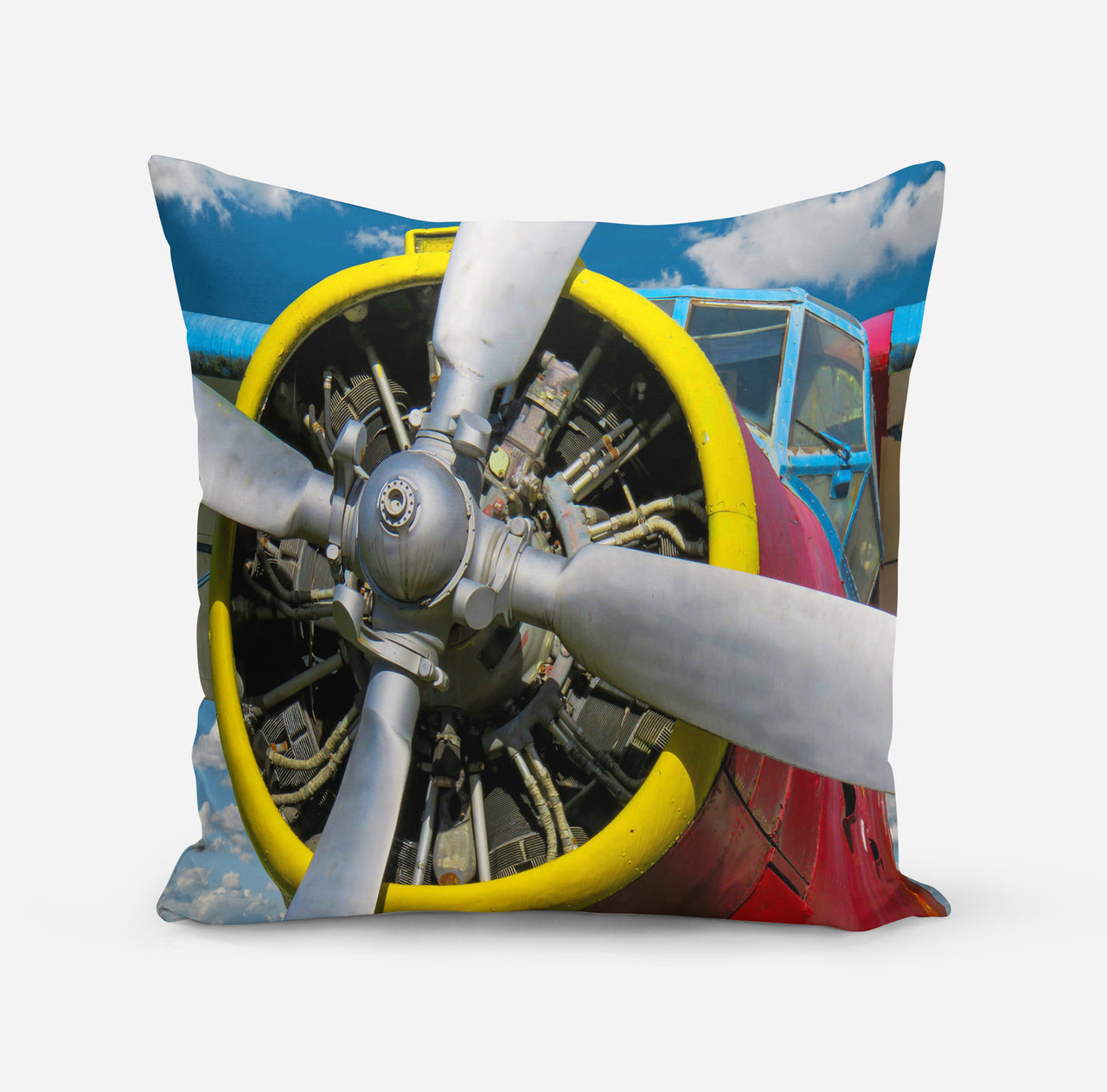 Double-Decker Airplane's Propeller Designed Pillows