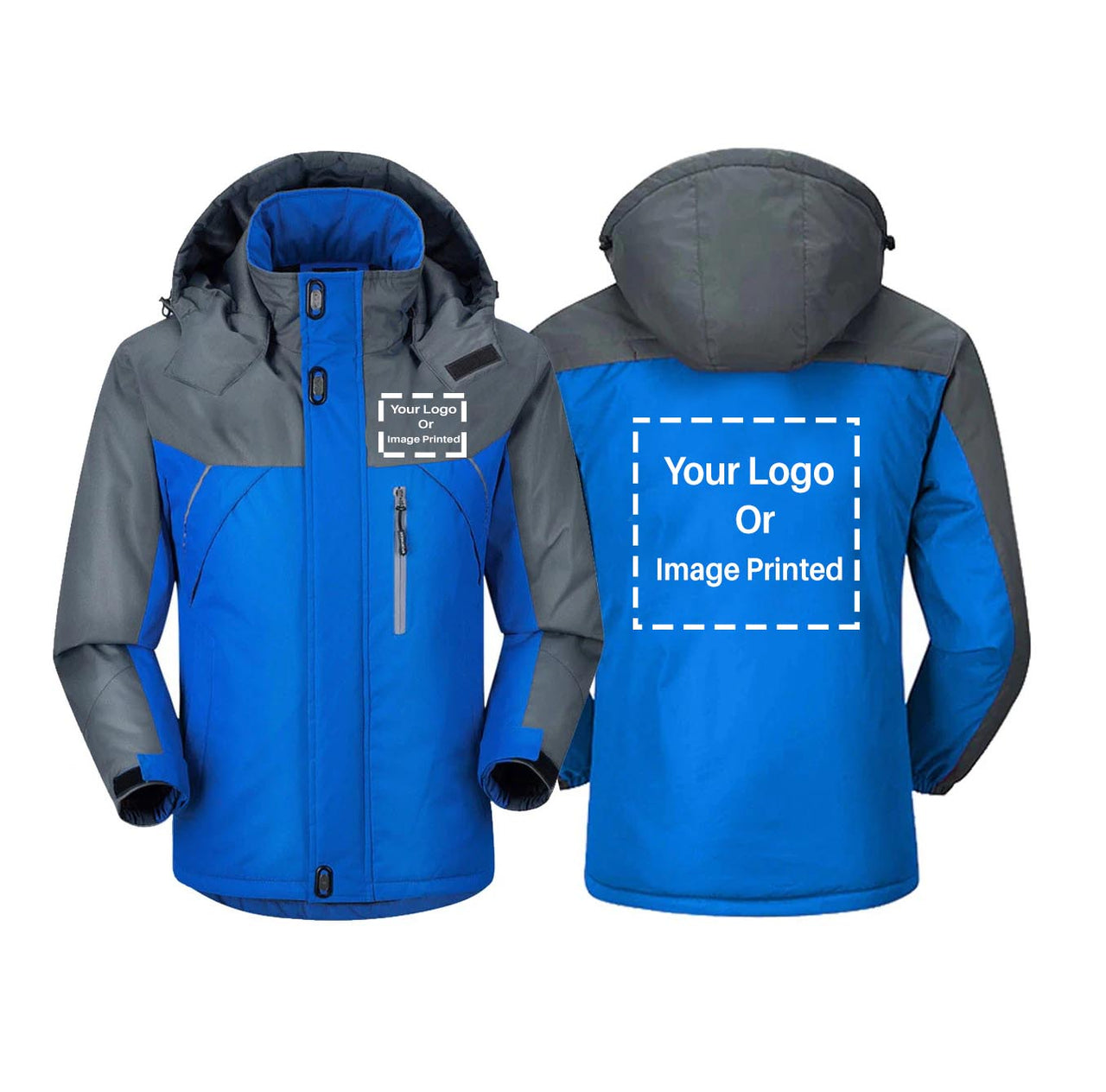 Your Custom Logo(s) Designed Thick Winter Jackets