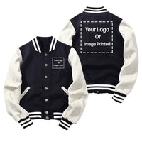 Thumbnail for Custom Double LOGO Designed Baseball Style Jackets