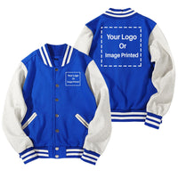 Thumbnail for Custom Double LOGO Designed Baseball Style Jackets