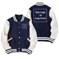 Thumbnail for Custom Double LOGO Designed Baseball Style Jackets