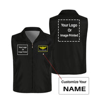 Thumbnail for Custom Name with DOUBLE LOGO Designed Thin Style Vests