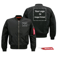 Thumbnail for Double Side Your Custom Logos Designed Pilot Jackets