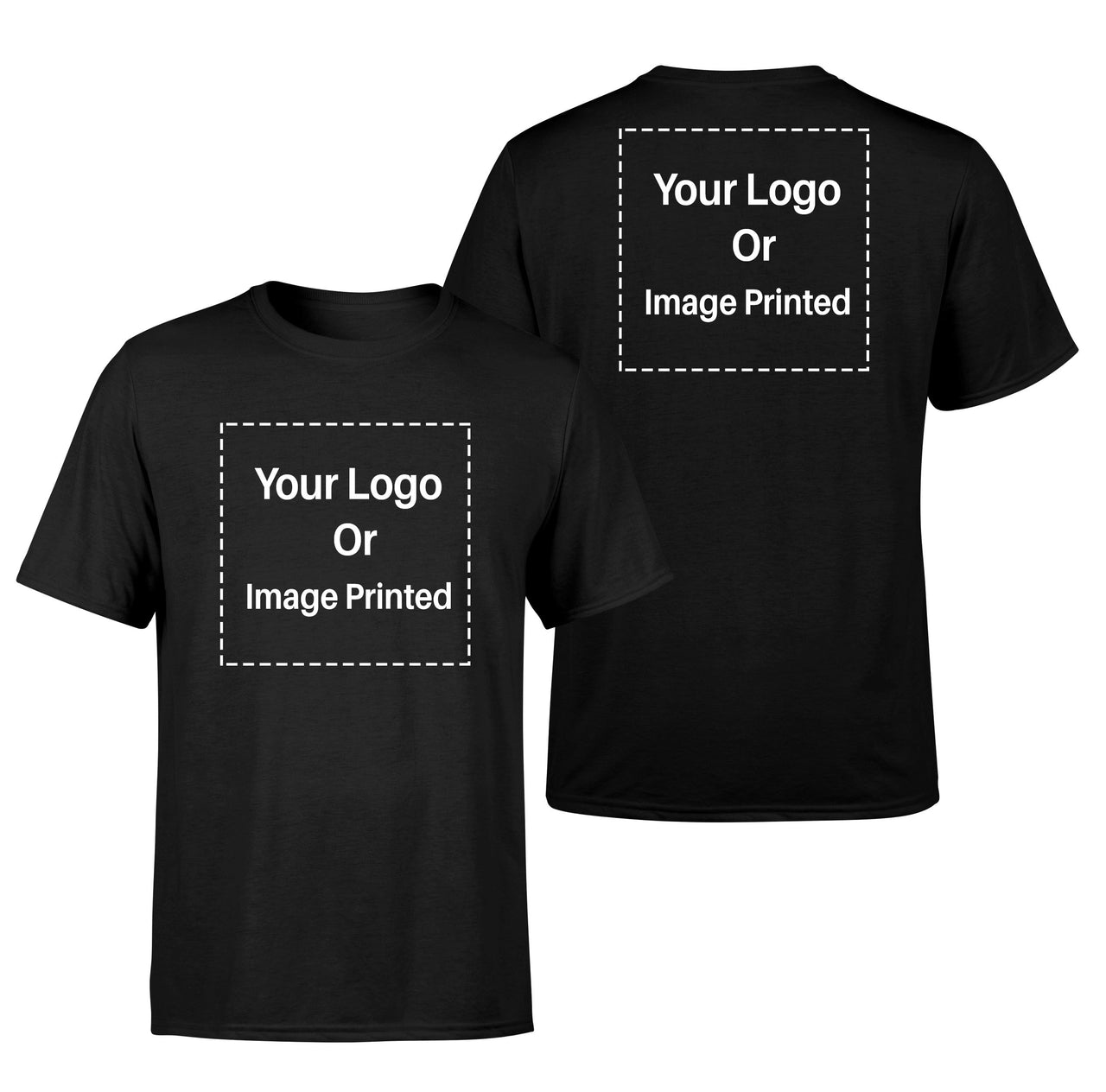Custom Double Logo (BIG) Designed T-Shirts