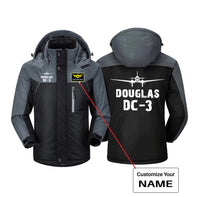 Thumbnail for Douglas DC-3 & Plane Designed Thick Winter Jackets