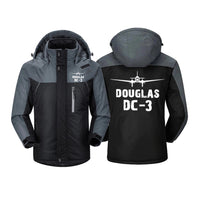 Thumbnail for Douglas DC-3 & Plane Designed Thick Winter Jackets