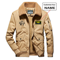 Thumbnail for Douglas DC-3 & Plane Designed Thick Bomber Jackets