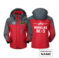 Thumbnail for Douglas DC-3 & Plane Designed Thick Winter Jackets