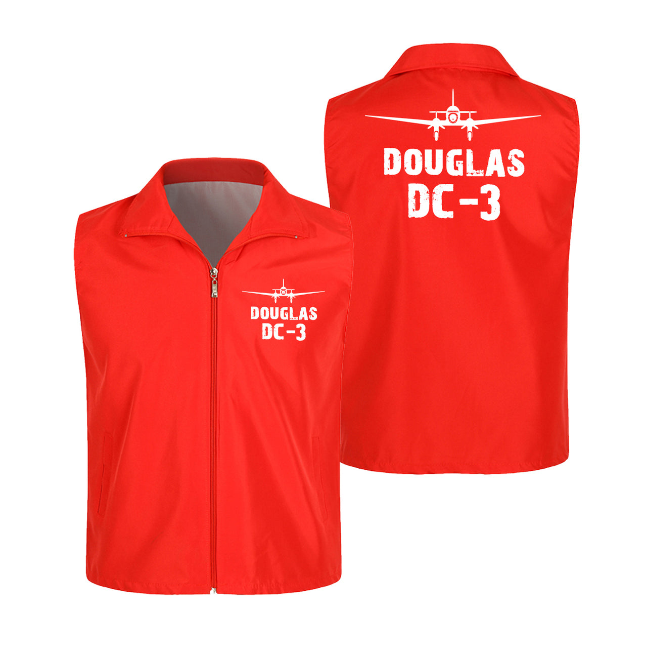 Douglas DC-3 & Plane Designed Thin Style Vests