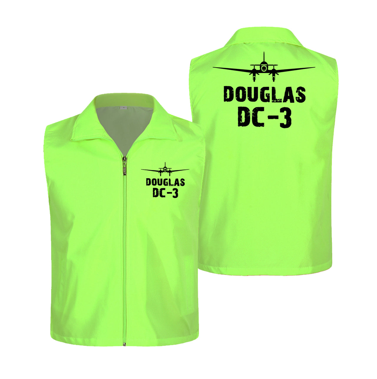 Douglas DC-3 & Plane Designed Thin Style Vests