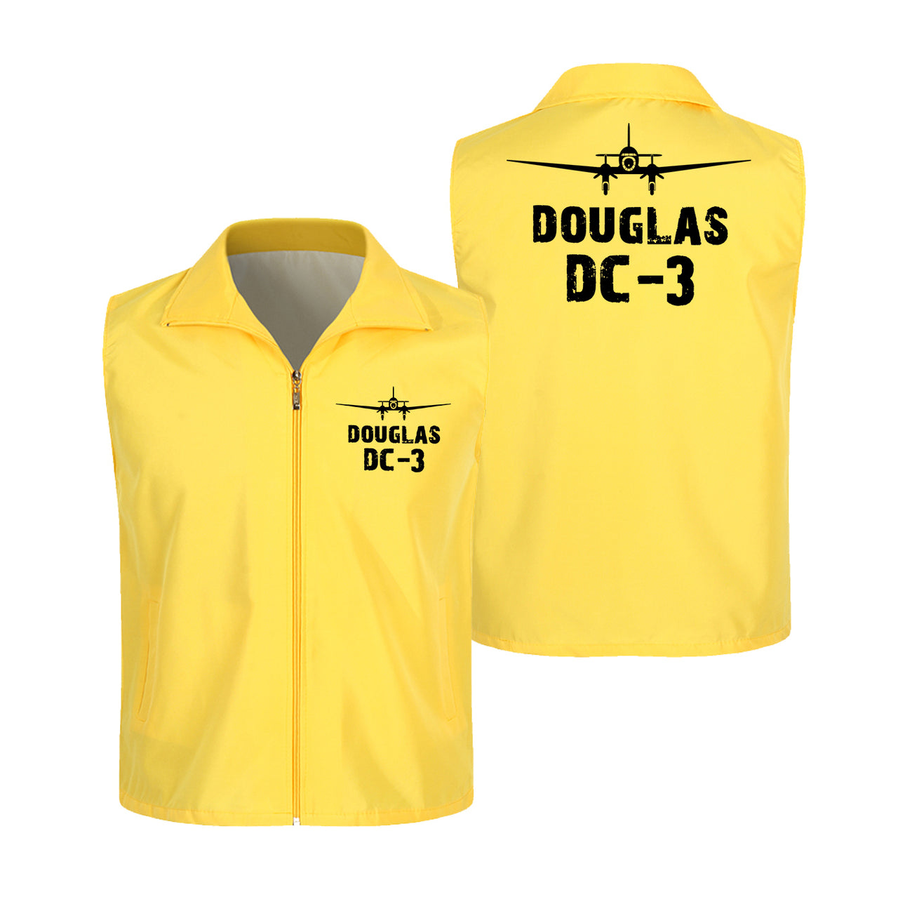 Douglas DC-3 & Plane Designed Thin Style Vests