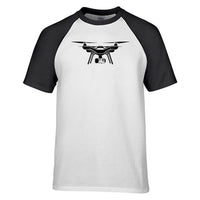 Thumbnail for Drone Silhouette Designed Raglan T-Shirts