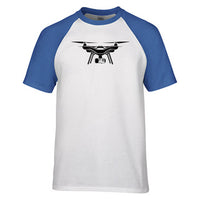 Thumbnail for Drone Silhouette Designed Raglan T-Shirts