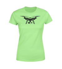 Thumbnail for Drone Silhouette Designed Women T-Shirts