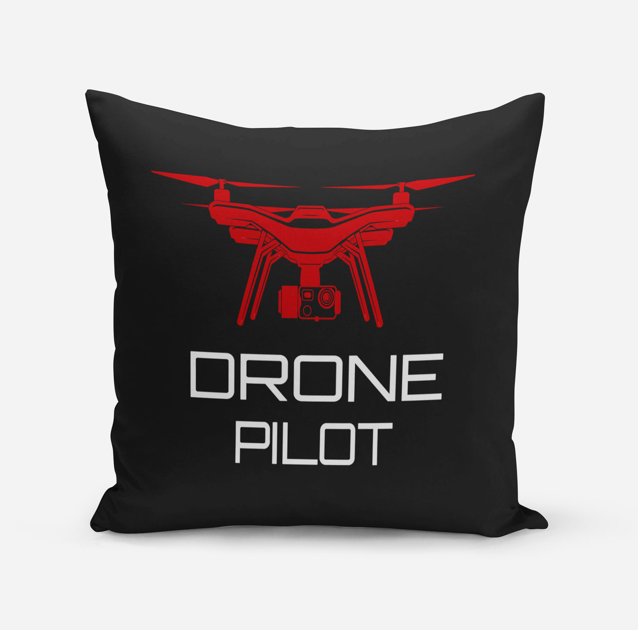 Drone Pilot Black Designed Pillows