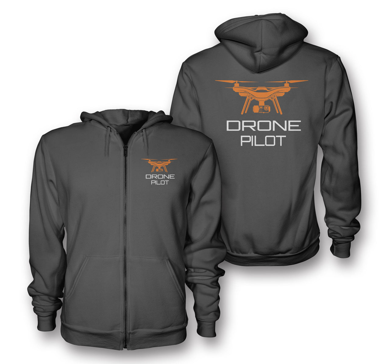 Drone Pilot Designed Zipped Hoodies
