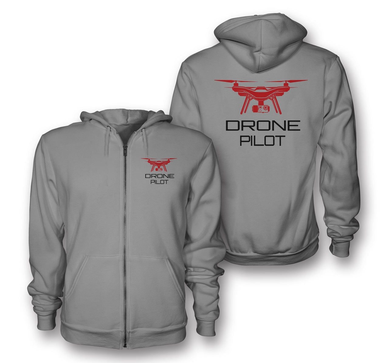 Drone Pilot Designed Zipped Hoodies