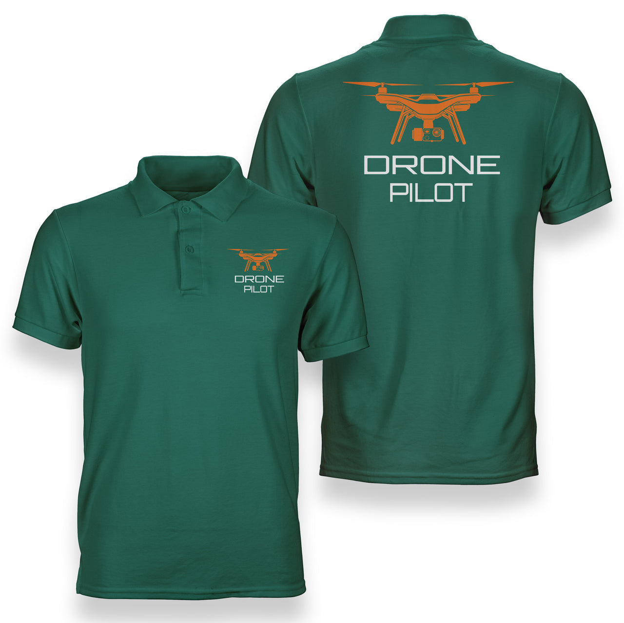 Drone Pilot Designed Double Side Polo T-Shirts