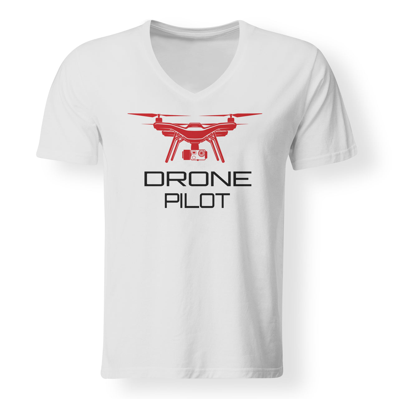 Drone Pilot Designed V-Neck T-Shirts
