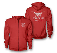 Thumbnail for Drone Pilot Designed Zipped Hoodies