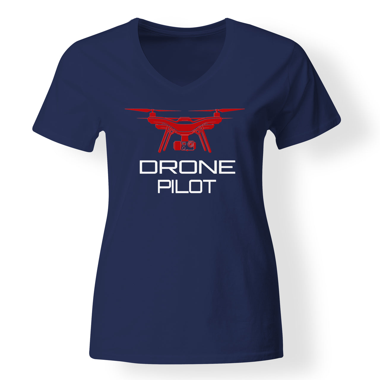 Drone Pilot Designed V-Neck T-Shirts